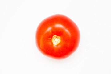 Big fresh red tomato for Venetarians and lovers of healthy natural food 