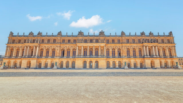 Versailles Palace facade near Paris, France