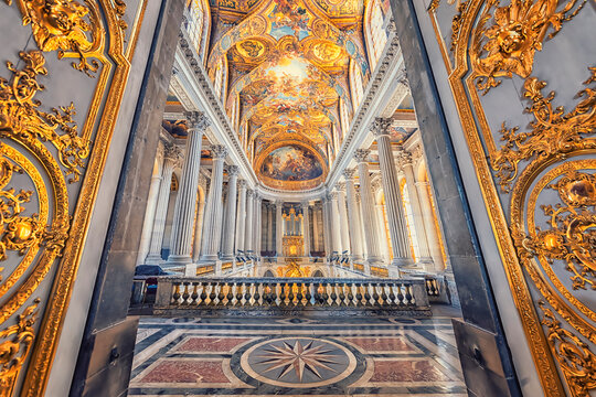 The chapel of the Palace of Versailles near Paris, France