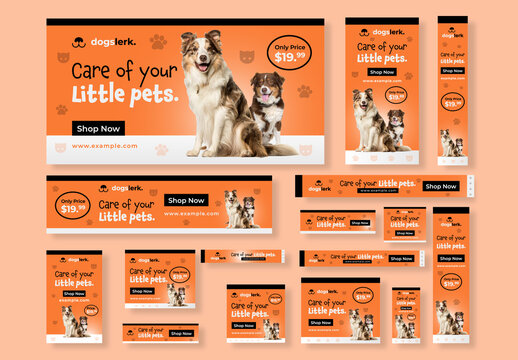 Pet Care Web Banner Ads