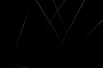 Abstract black with gold lines, triangles background modern design. Vector illustration EPS 10.