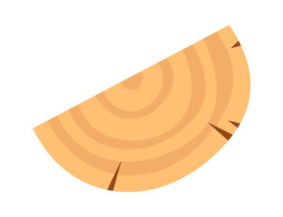 Wooden log icon. Vector illustration
