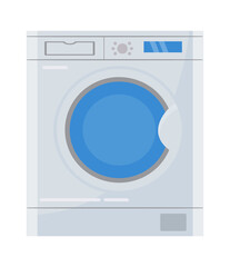 Washing machine icon. Vector illustration