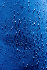 Water drop pattern. Drop splash water pattern. Selective focus. Droplet splash rain texture.