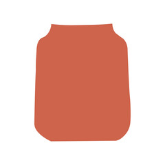 Ceramic vase in boho style