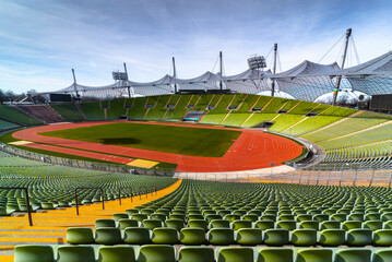 Fototapeta premium stadium seats in stadium