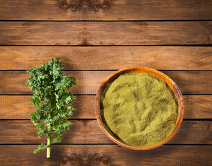 Brassica oleracea var. - kale leaves and powder