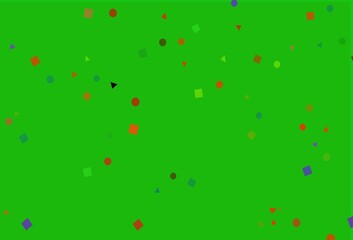 Light Multicolor, Rainbow vector layout with circles, lines, rectangles.