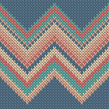 Yarn zig zal lines knitting texture geometric