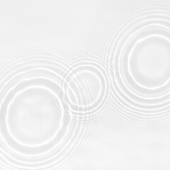 Water texture with sun reflections on the water overlay effect for photo or mockup Organic light gray drop shadow caustic effect with wave and water circle refraction of light. Banner with copy space.