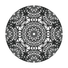 Circular pattern mandala art decoration elements.
