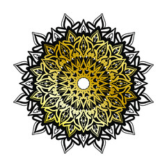 Mandala vector element round ornament decoration.