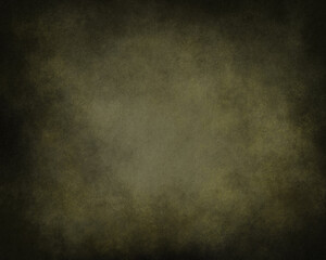 Olive green abstract painted background texture 