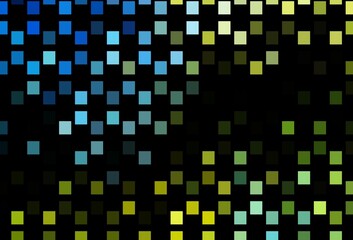 Dark Blue, Yellow vector template with square style.