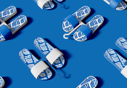 Flip Flop with Hanger Composition Mockup