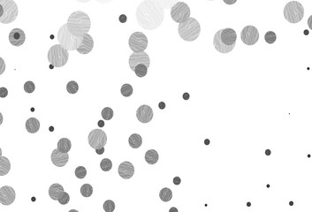 Light silver, gray vector backdrop with dots.