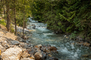 Roadside creek Banff Windermer HWY Kootenay National Park British Columbia Canada