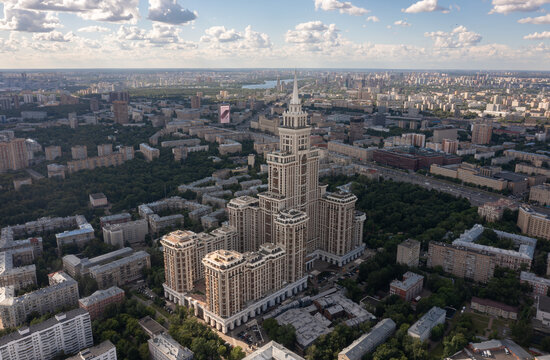 skyscrapers of Moscow. June 2002