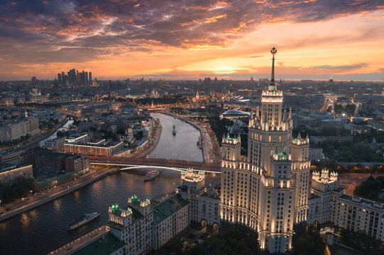 skyscrapers of Moscow. June 2002