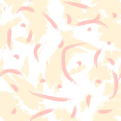 Creative pink pastel art header with different shapes and textures.