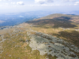 Aerial view of Vitosha Mountain, Bulgaria