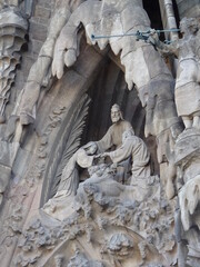 [Spain] The Door of the Hope of Nativity Facade, Sagrada Familia Cathedral (Barcelona)