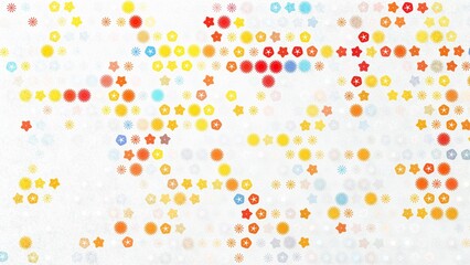 夏の花　細目　ポップ　パターン2