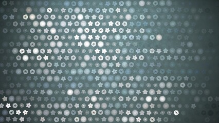 夏の花　細目　シルバー