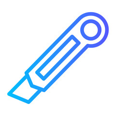 Cutter gradient icon