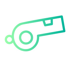 Whistle gradient icon