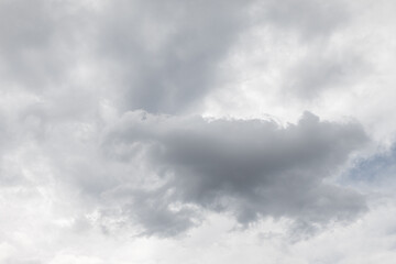 Close-up of large white clouds