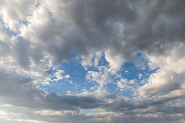 white clouds in blue sky - 513080904