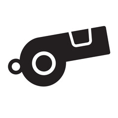 Whistle glyph icon