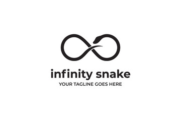 Fototapeta premium Infinity Snake Logo Template