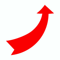 Red arrow icon vector