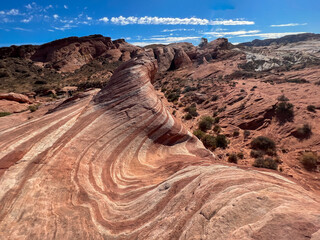 Ribbon Rock at Valley of Fire State Park in Nevada