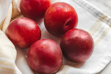 Plumcot. Organic fruits. Vegetarian 
Healthy vegetarian diet. A plumcot is a cross between a plum...