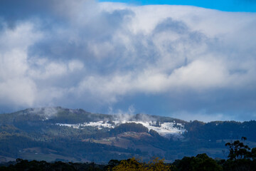 mount wellington, the mountain national park over looking Hobart, Tasmania, Australia 