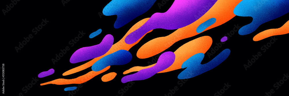 Aufkleber abstract horizontal wavy flat background. panoramic wallpaper with liquid shape pattern. pastel mute