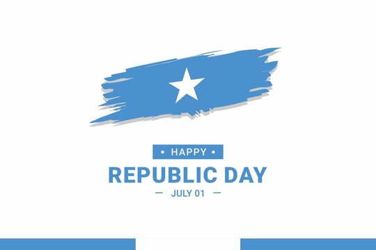 Somalia Republic Day. Vector Illustration. The illustration is suitable for banners, flyers, stickers, cards, etc.