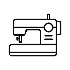 Sewing machine icon. Electric sewing machine sign. vector illustration