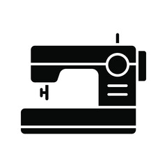 Sewing machine icon. Electric sewing machine sign. vector illustration