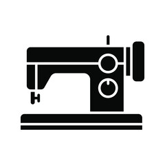 Sewing machine icon. Electric sewing machine sign. vector illustration