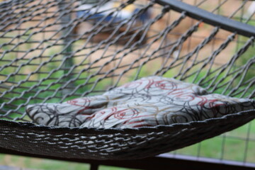 close up of hammock