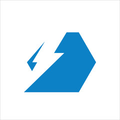 Abstract Electrical Logo Icon. Power Electrical Logo Design Template Vector Illustrations