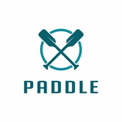 Outdoor Gear Survival with Paddle Symbol Logo Design