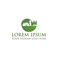 farm logo , agriculture logo vector
