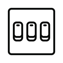 Electric switch icon. vector illustration