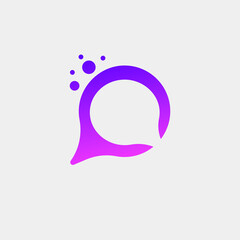 Chat bot logo, comment bubble, dialog