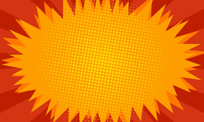 Blank comic pop art background design